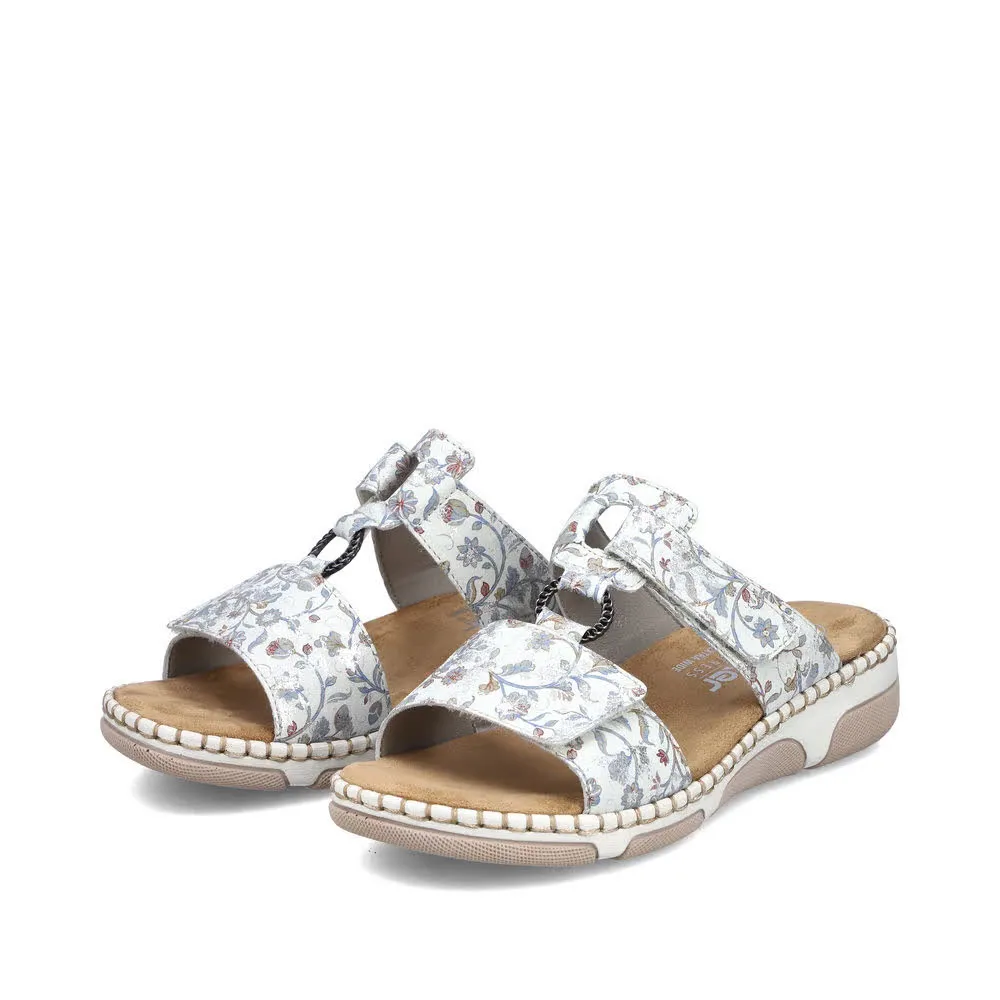 Rieker FSK Damen Sandalen Pantoletten bunt
