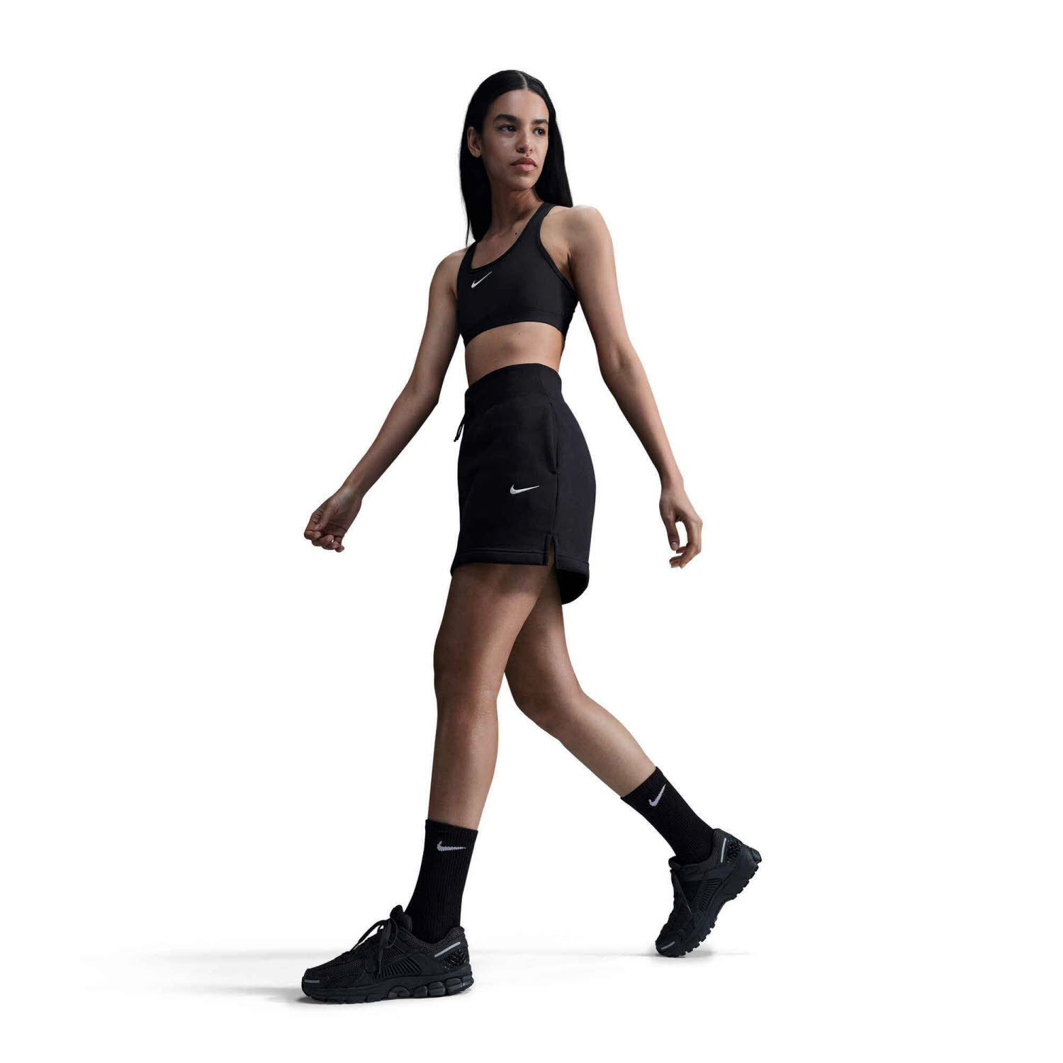 NIKE DRI-FIT SWOOSH WOMEN"S Damen Sport-BH Bra schwarz