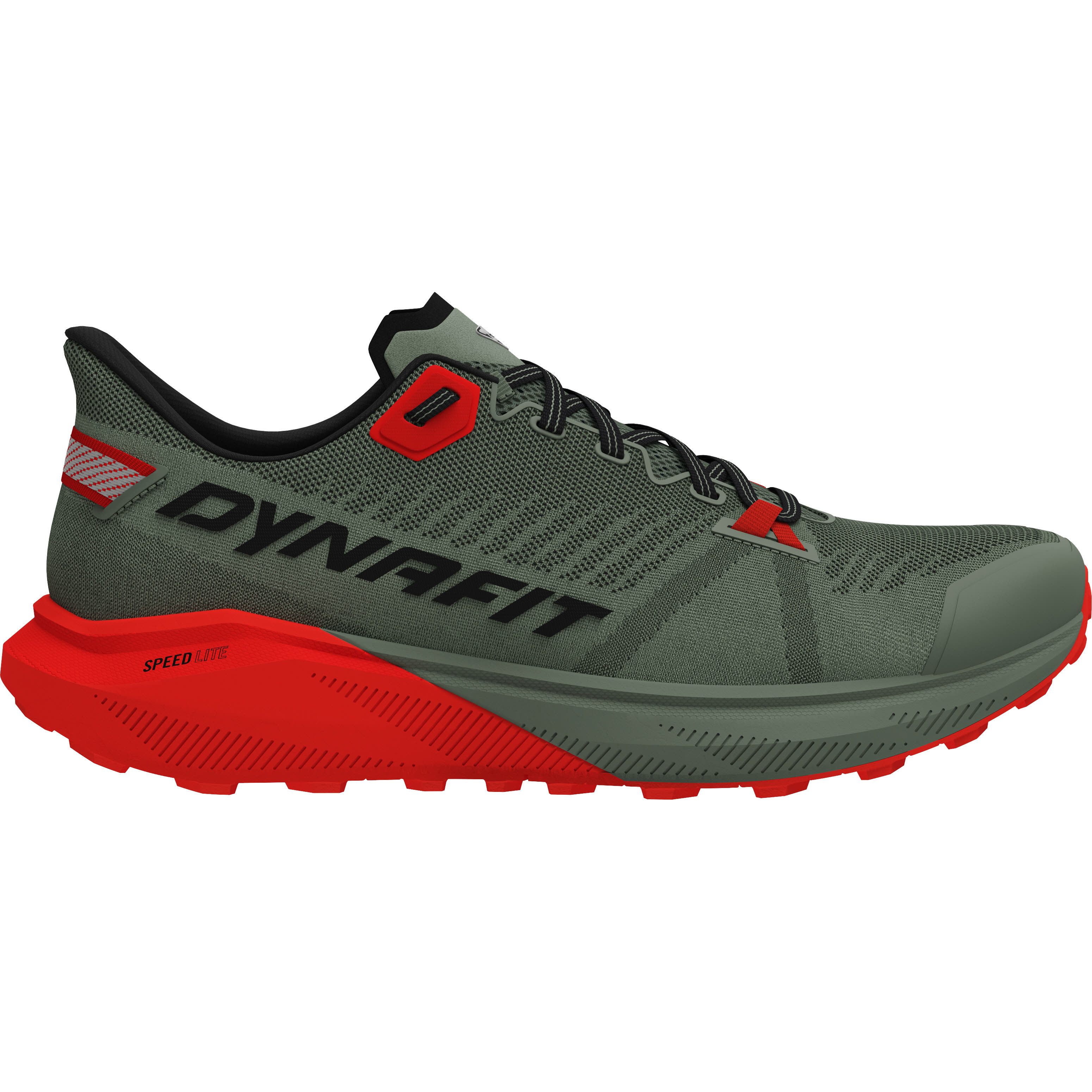 Dynafit Trail Running Schuh Herren Joggingschuh Laufschuh dunkelgrün rot
