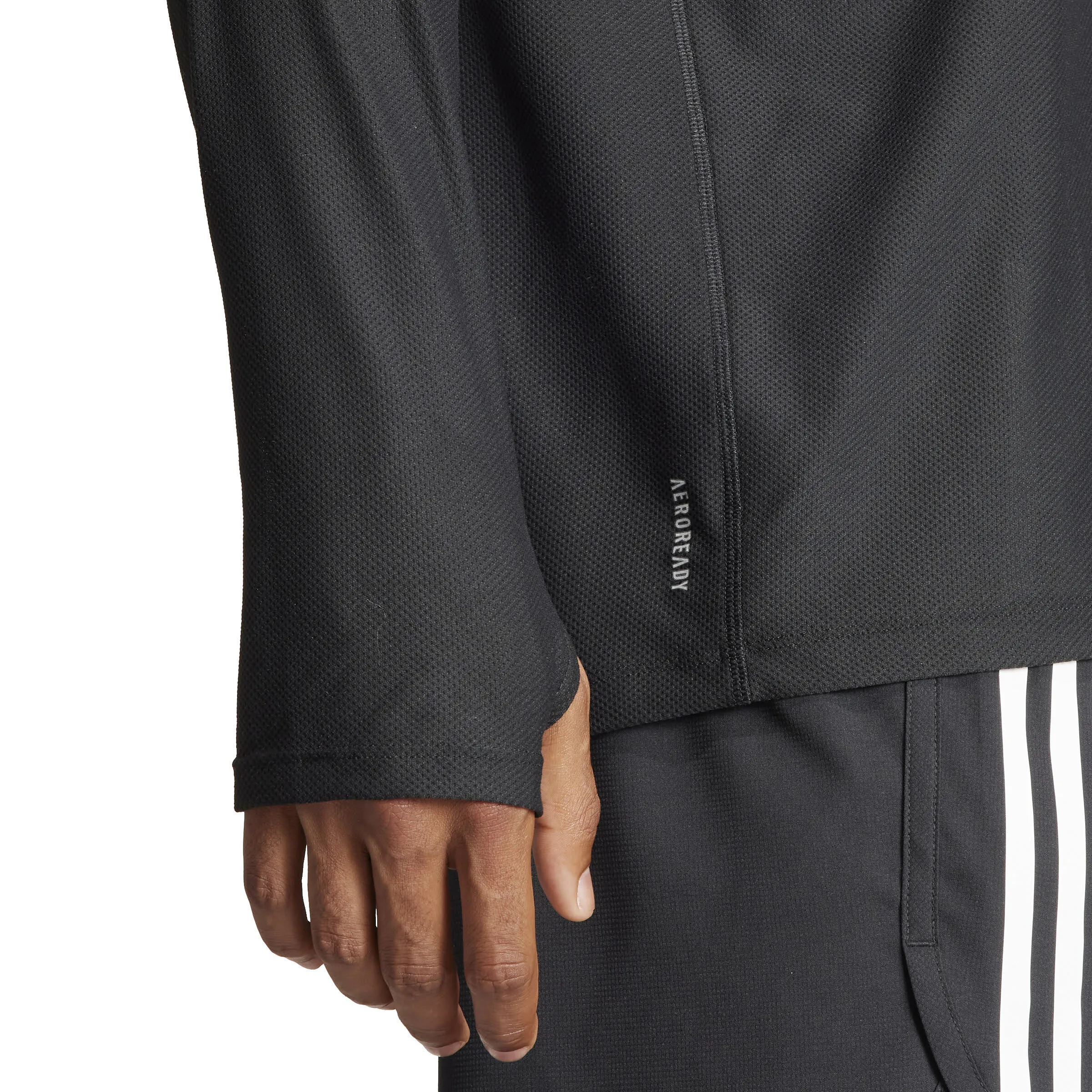 adidas Own the Run Longsleeve Langarmshirt Herren schwarz