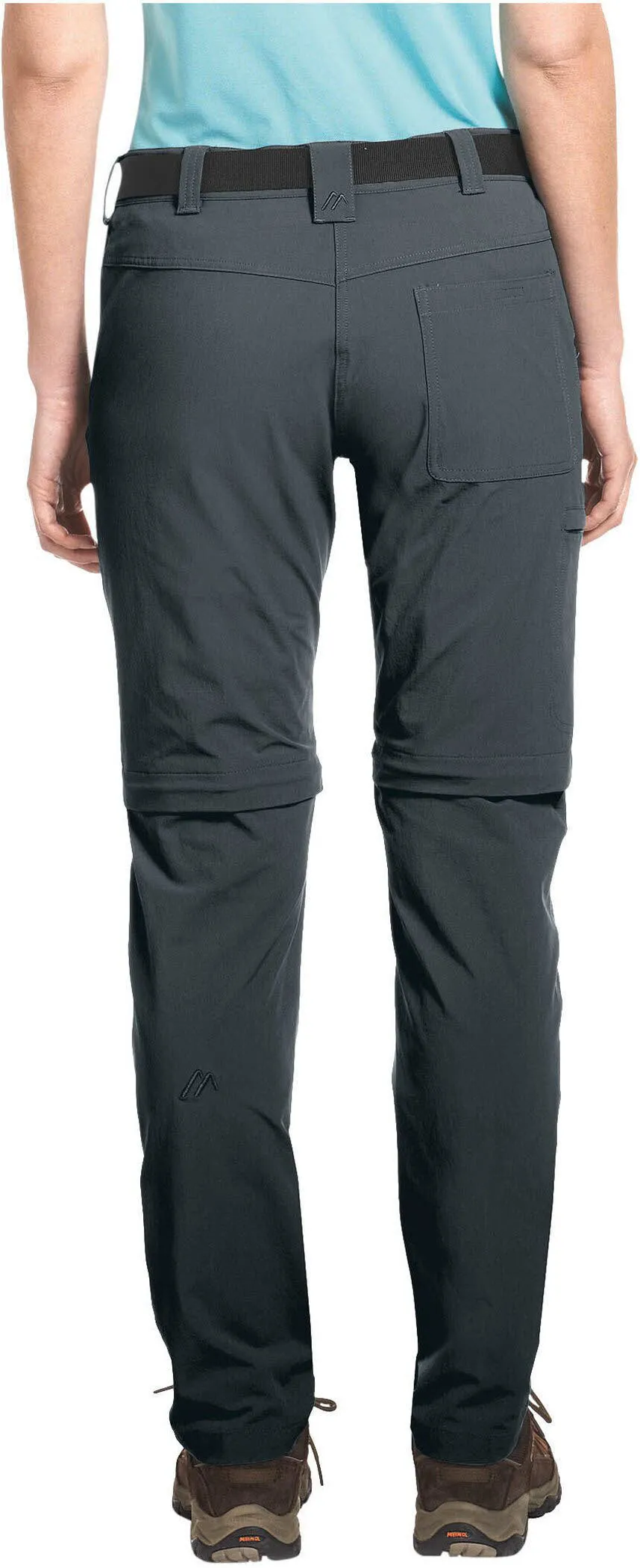 Maier Sports Inara Slim Zip Damen Wanderhose Trekkinghose grau