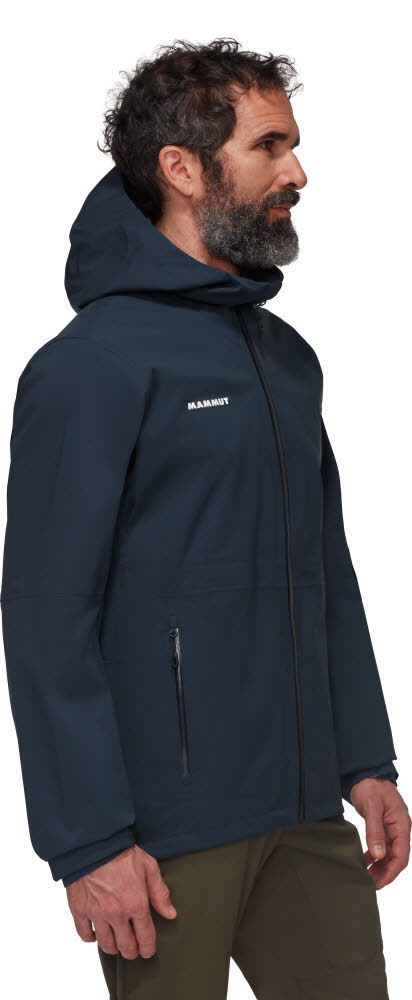 Mammut Linard Guide HS Hooded Jacket Men Herren Hardshell Wanderjacke marine