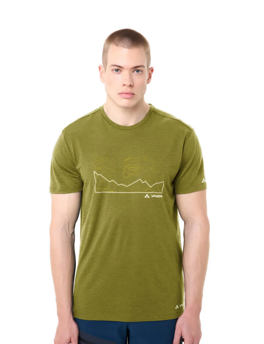 Vaude Tekoa Wool Herren T-Shirt Merino grün