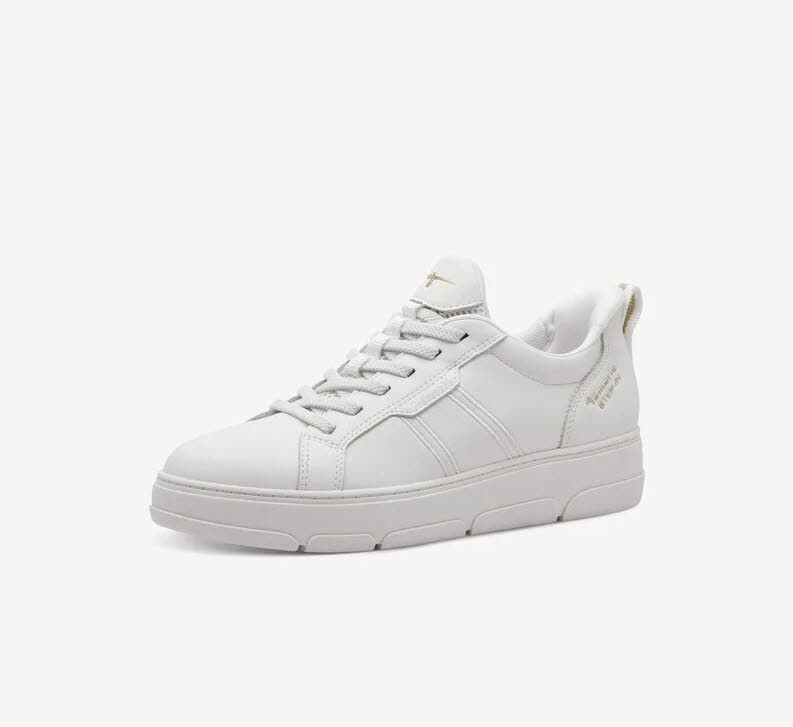 Tamaris Women Lace-up Damen Sneaker Schnürer Halbschuh weiß