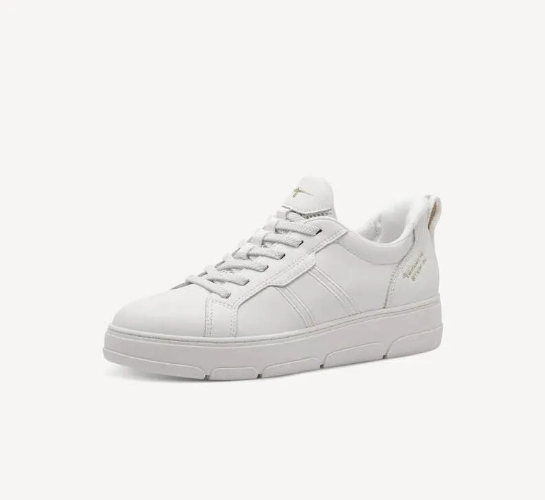 Tamaris Women Lace-up Damen Sneaker Schnürer Halbschuh weiß
