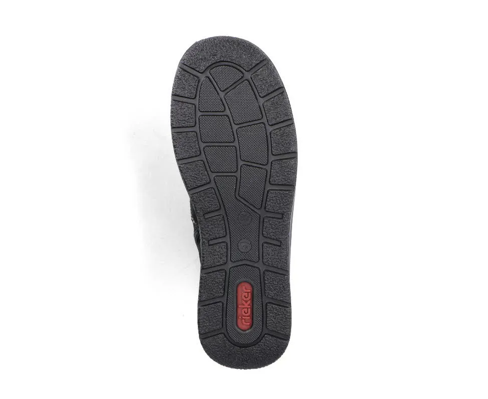 Rieker Damen Stiefelette Schnürer gefüttert Schnürstiefel urbanschwarz