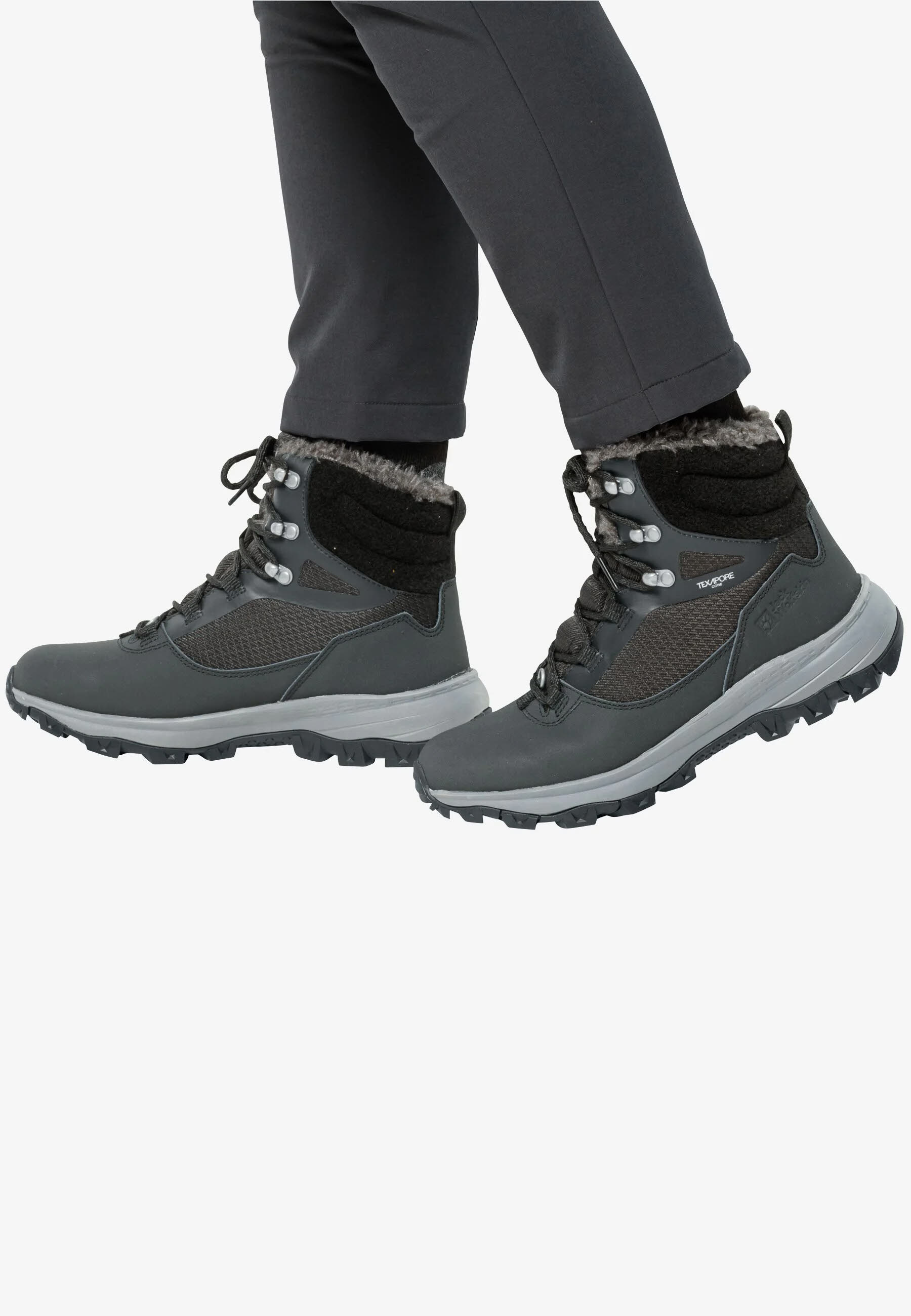 Jack Wolfskin Everquest Winterstiefel gefüttert Damen grau