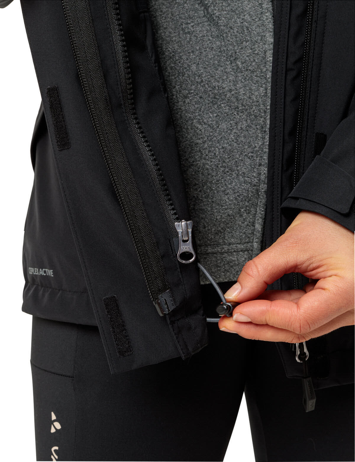 Vaude Rosemoor 3 in 1 Lagenjacke Outdoorjacke wasserdicht Damen schwarz