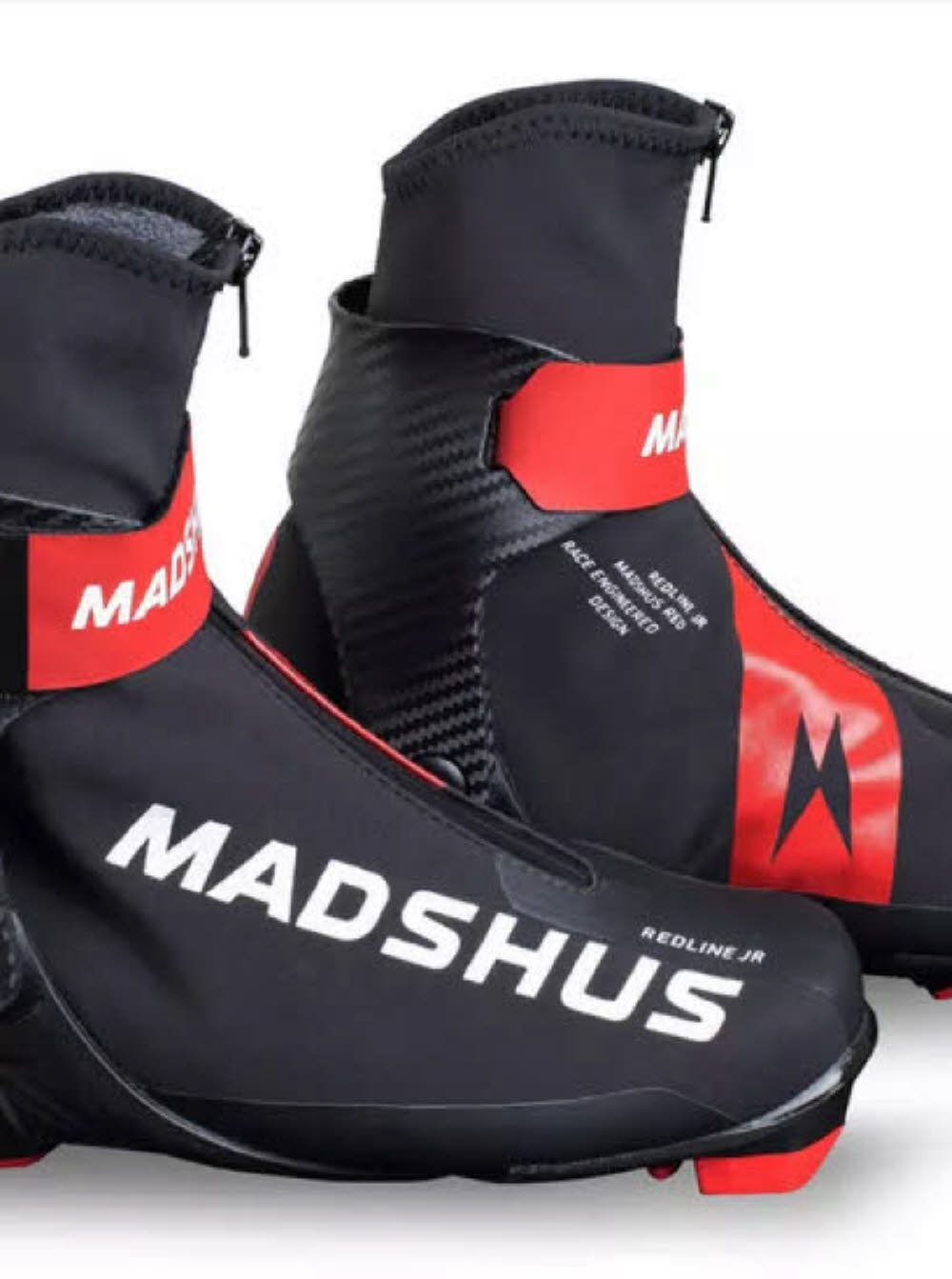 Madshus Redline Jr Langlaufschuhe Wasserfest Atmungsaktiv Komfort Kinder Schwarz