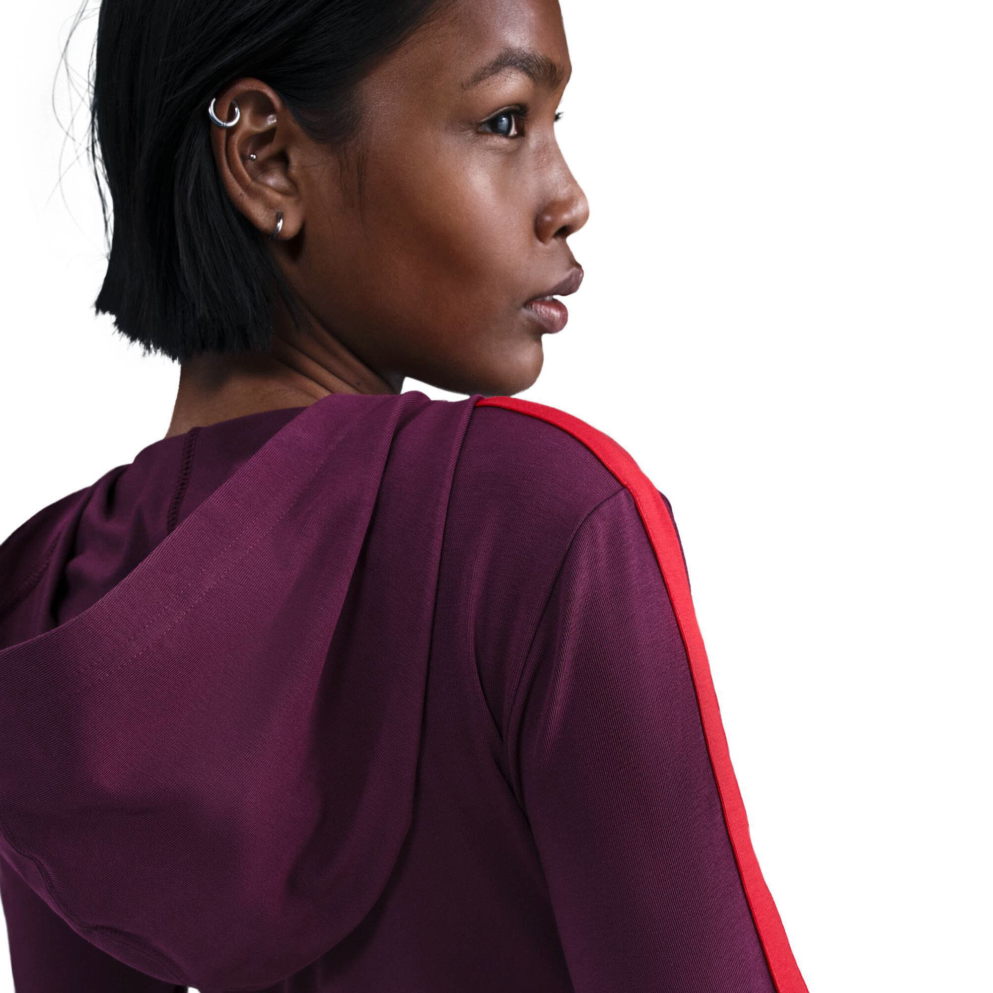 Nike Sportswear FZ HD LS TOP GLS Damen Kapuzenweste lila