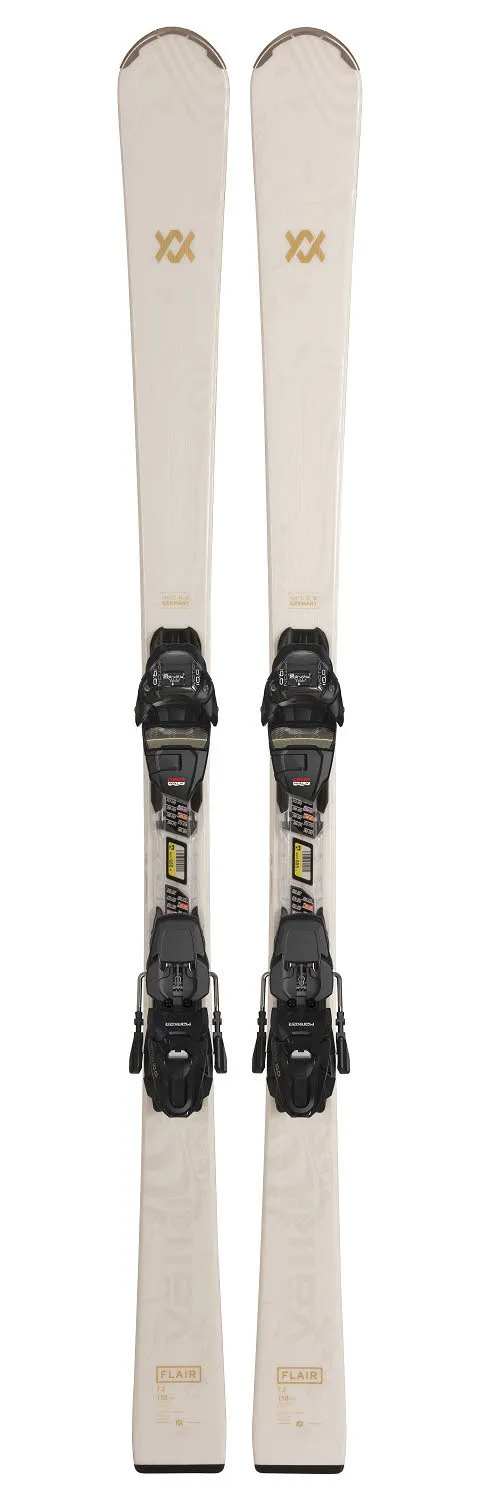 Völkl FLAIR 7.2  + VMOT 10 GW LADY Damen Ski Allroundcarver Einsteiger 24/25 weiß