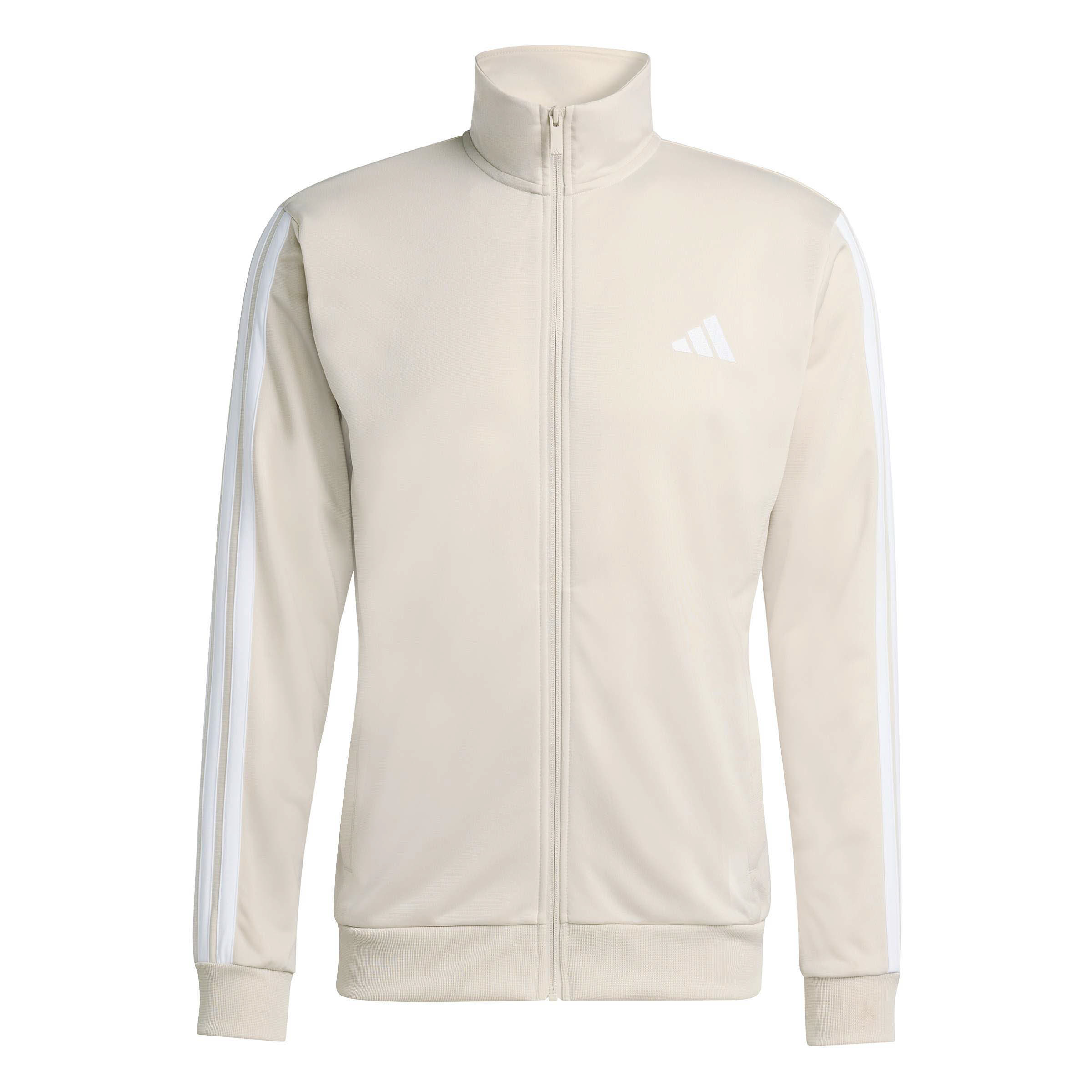 adidas M 3S TR TT Herren Trainingsanzug Set weiß
