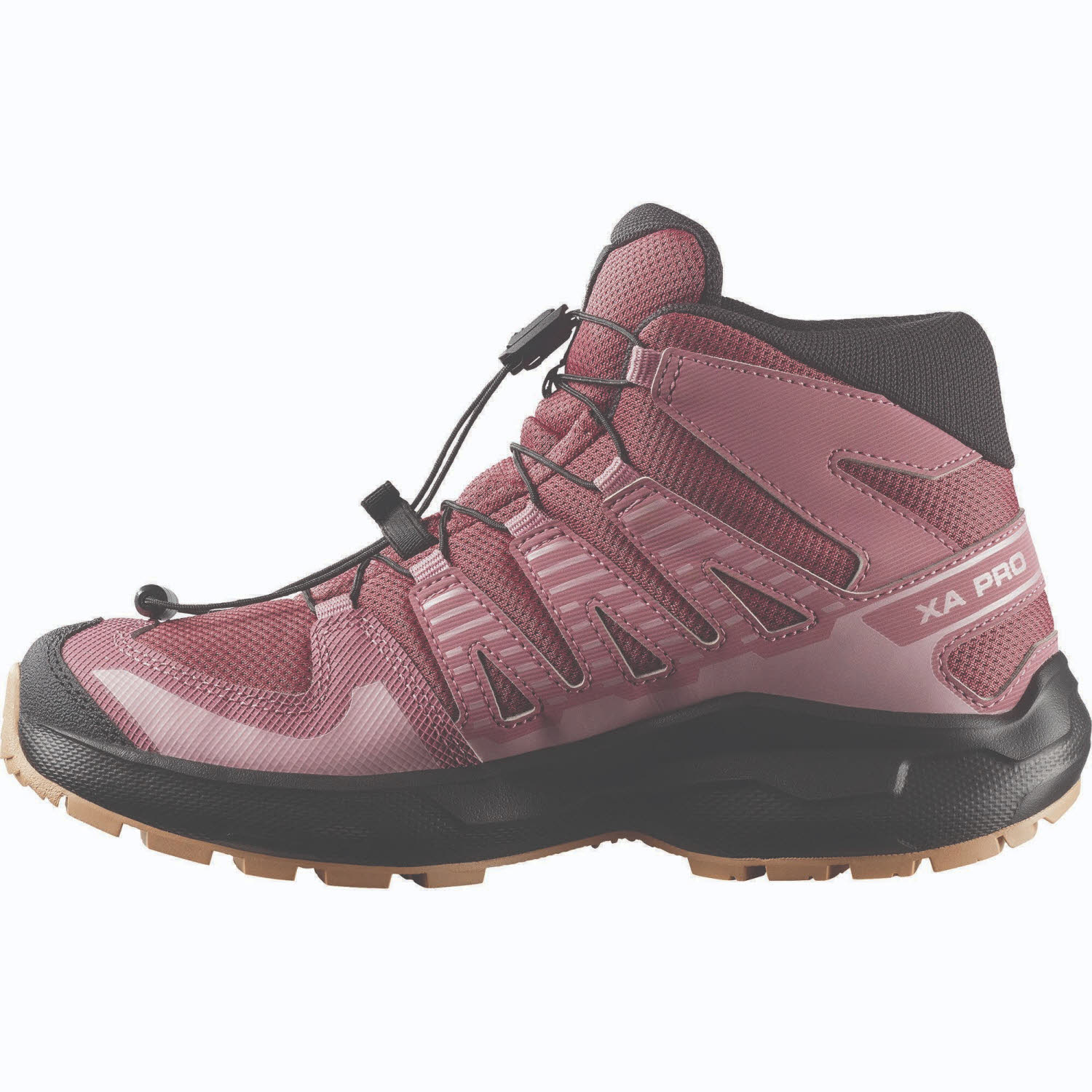 Salomon XA PRO MID Kinder Halbschuh Outdoorschuh rot