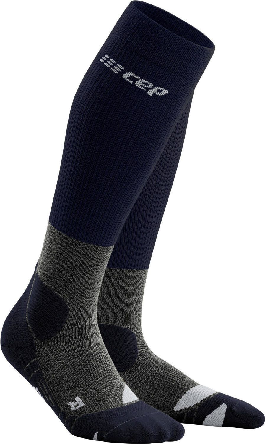 CEP hiking merino socks Herren Wandersocken Trekkingsocken lang peacoat/grey