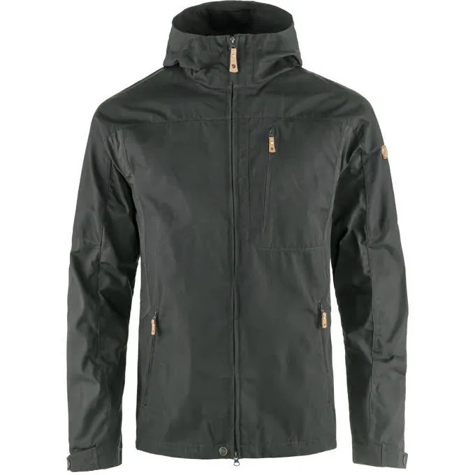Fjällräven Sten Jacket Herren Jacke Alltagsjacke wasserabweisend strapazierfähig praktisch wetterfest dunkelgrau