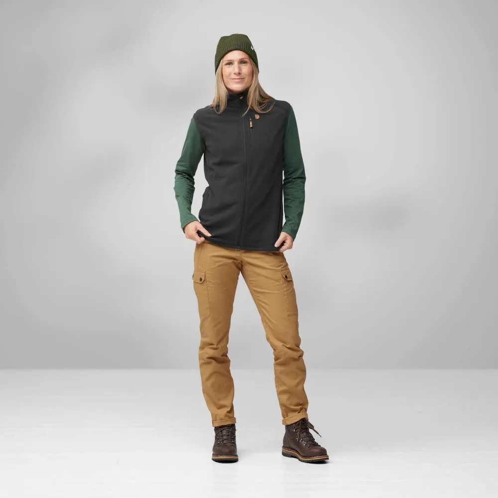Fjällräven Övik Lite Fleeceweste Damen schwarz