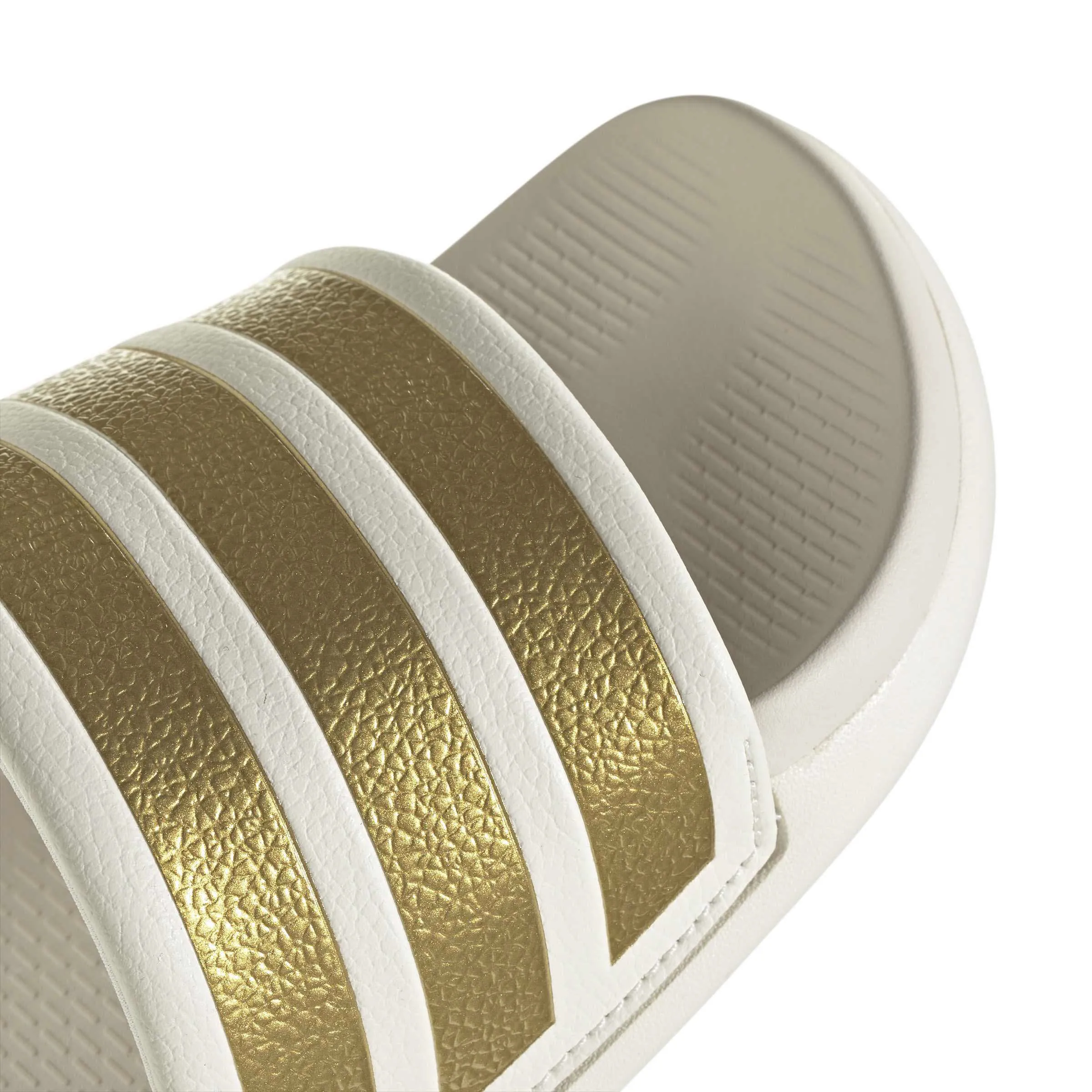 adidas ADILETTE COMFORT 2.0 Damen Badelatschen weiß/gold