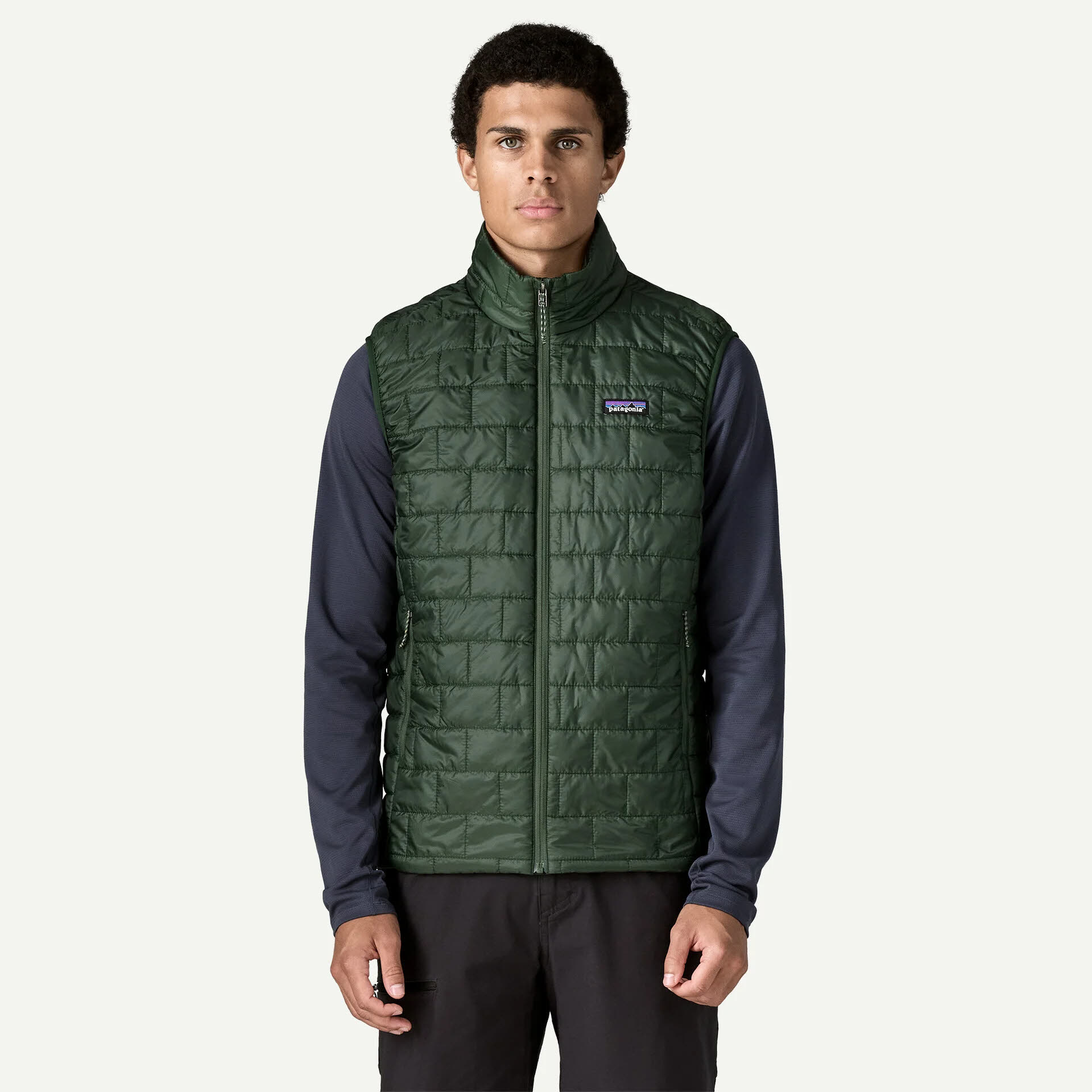 Patagonia Nano Puff Vest Herren Daunenweste ärmellos treeline green