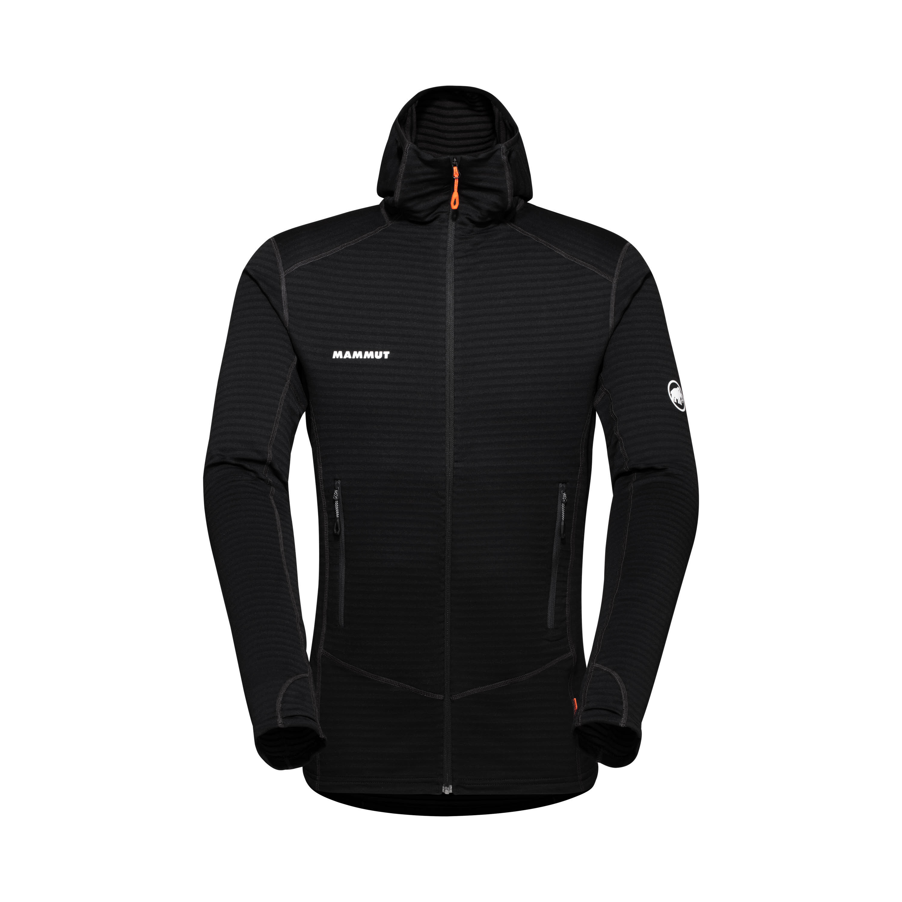 Mammut Taiss Light ML Hooded Jacket Fleecejacke Leicht Warm Herren Schwarz
