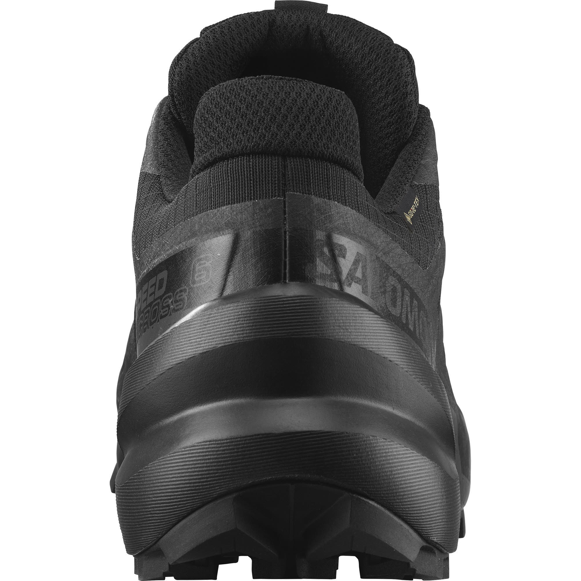 Salomon Speedcross 6 GTX Trailrunning-Schuhe mit Quicklace Wetterfest Damen Schwarz