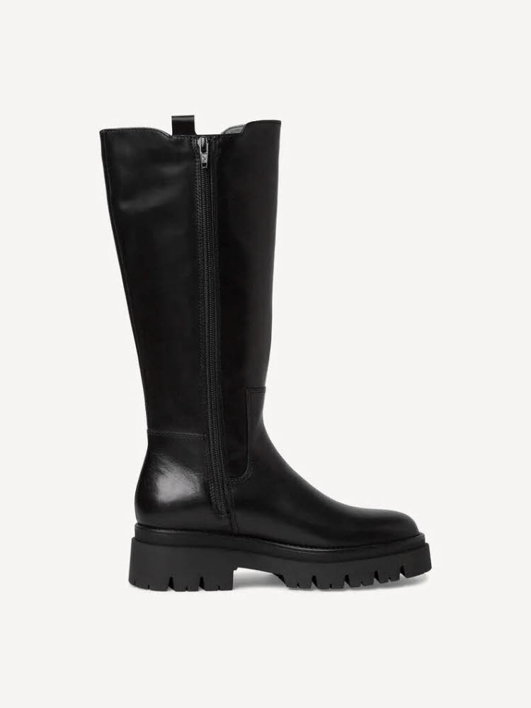 Tamaris Long Boot Flat Damen Modestiefel Stiefel schwarz