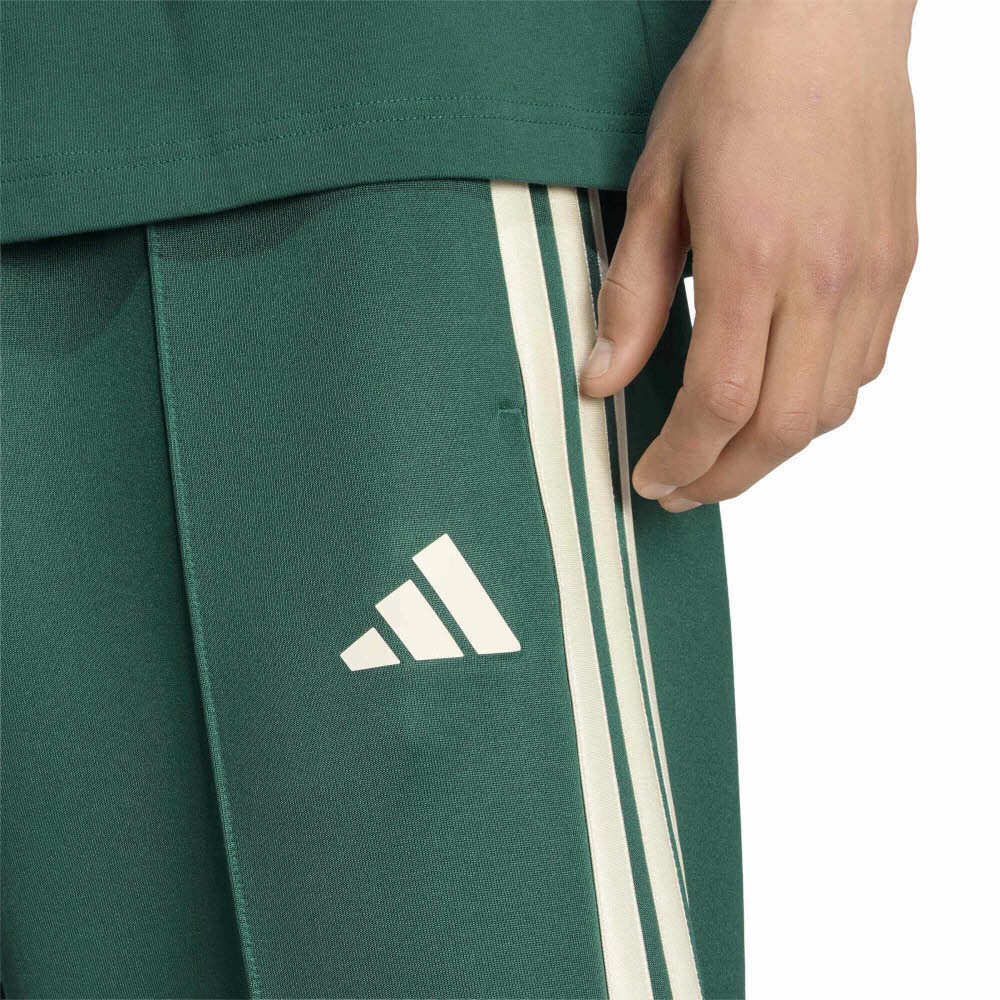 adidas STADIUM LOOSE OPEN HEM PANTS Damen Jogginghose Trainingshose weit geschnitten grün