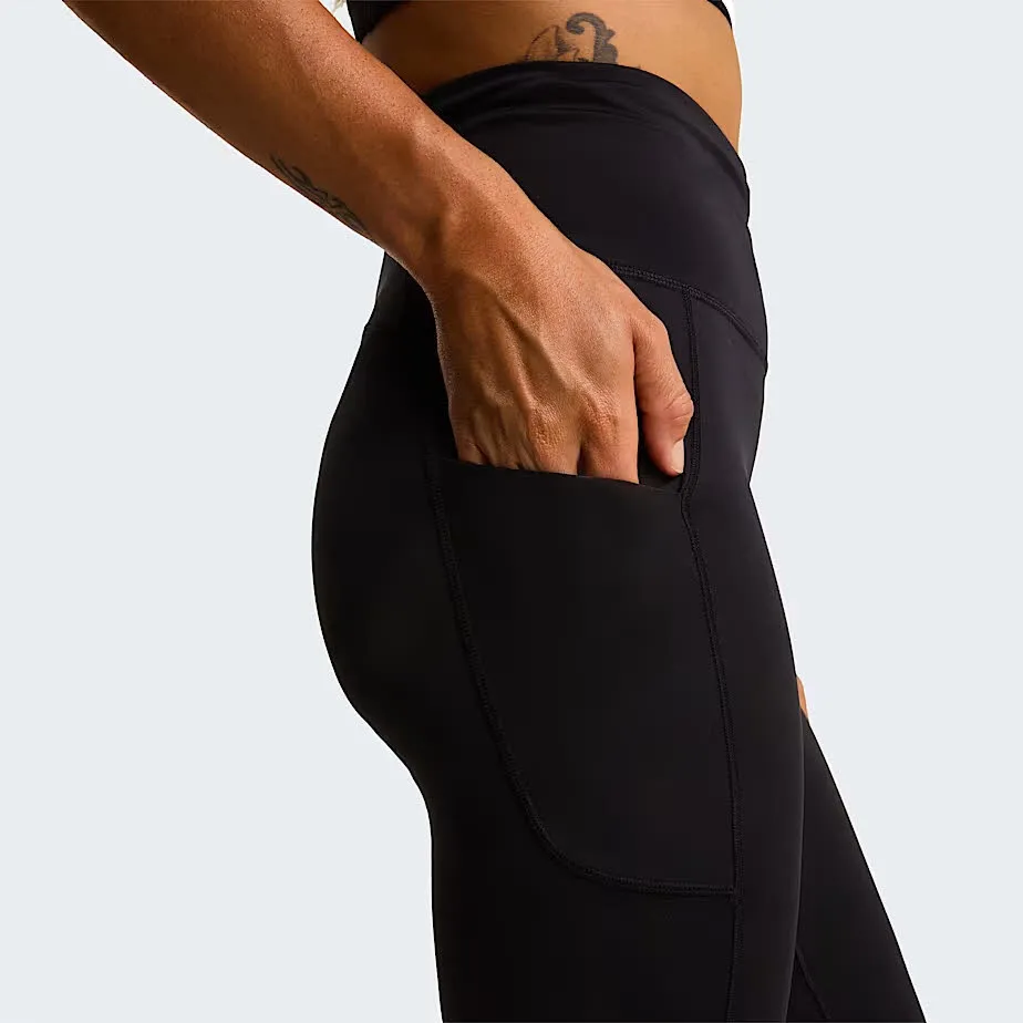 The North Face Lightbright Damen Sport-Leggings Running-Leggings schwarz
