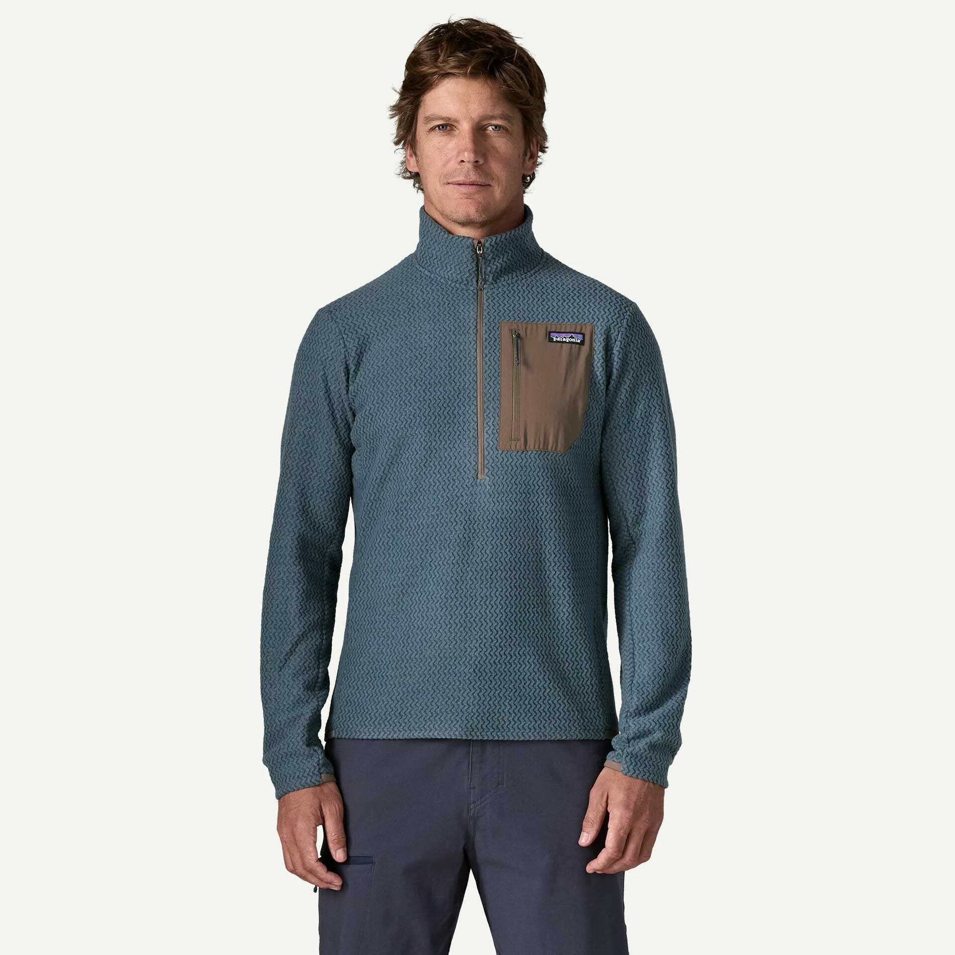 Patagonia R1 Air Zip Neck Herren Midlayer Fleecepullover summit blue