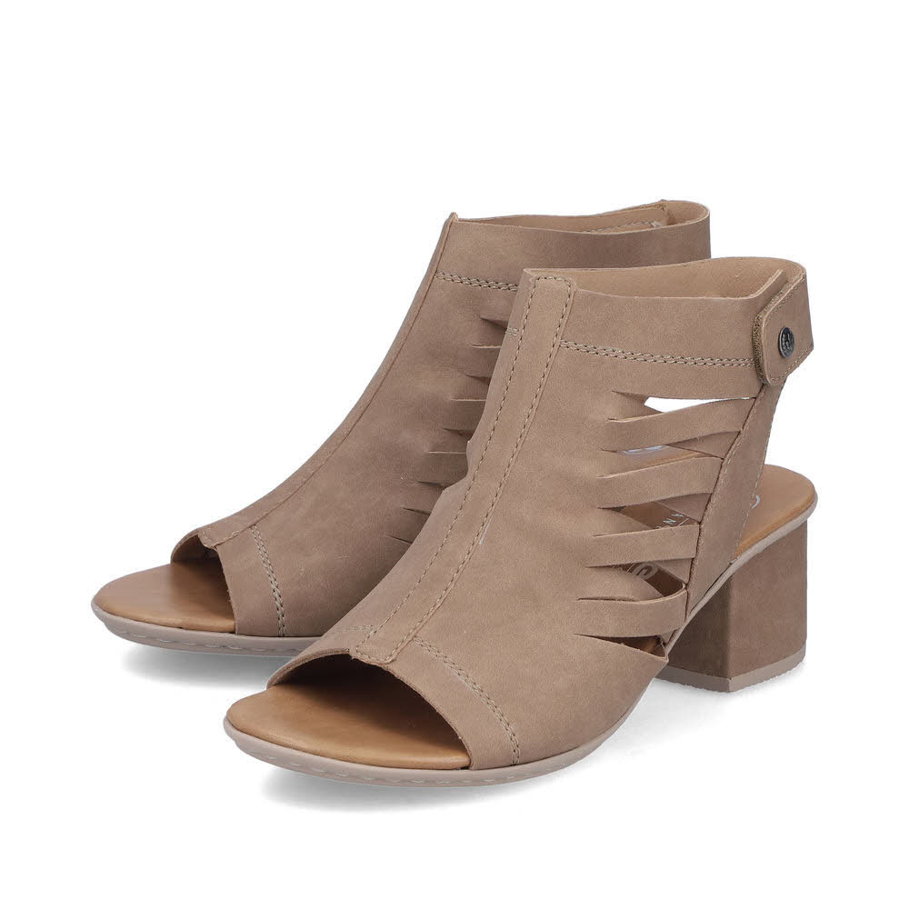 Rieker FSK Damen Sandalen Sandaletten beige