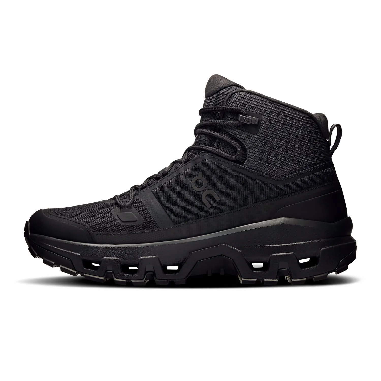 ON Cloudrock Mid WP Trekkingschuhe Wanderschuhe Damen schwarz