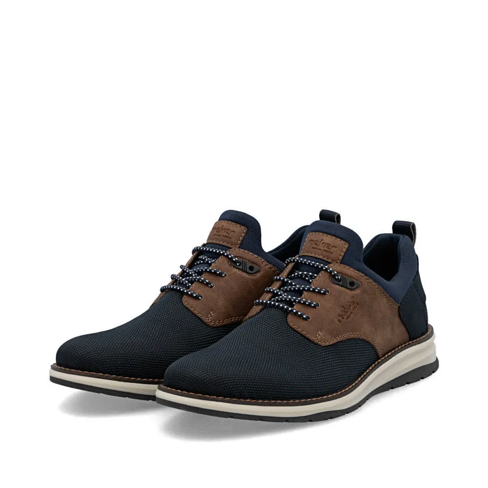 Rieker HWK Herren Halbschuhe Sneaker Low modisch schwarz/blau