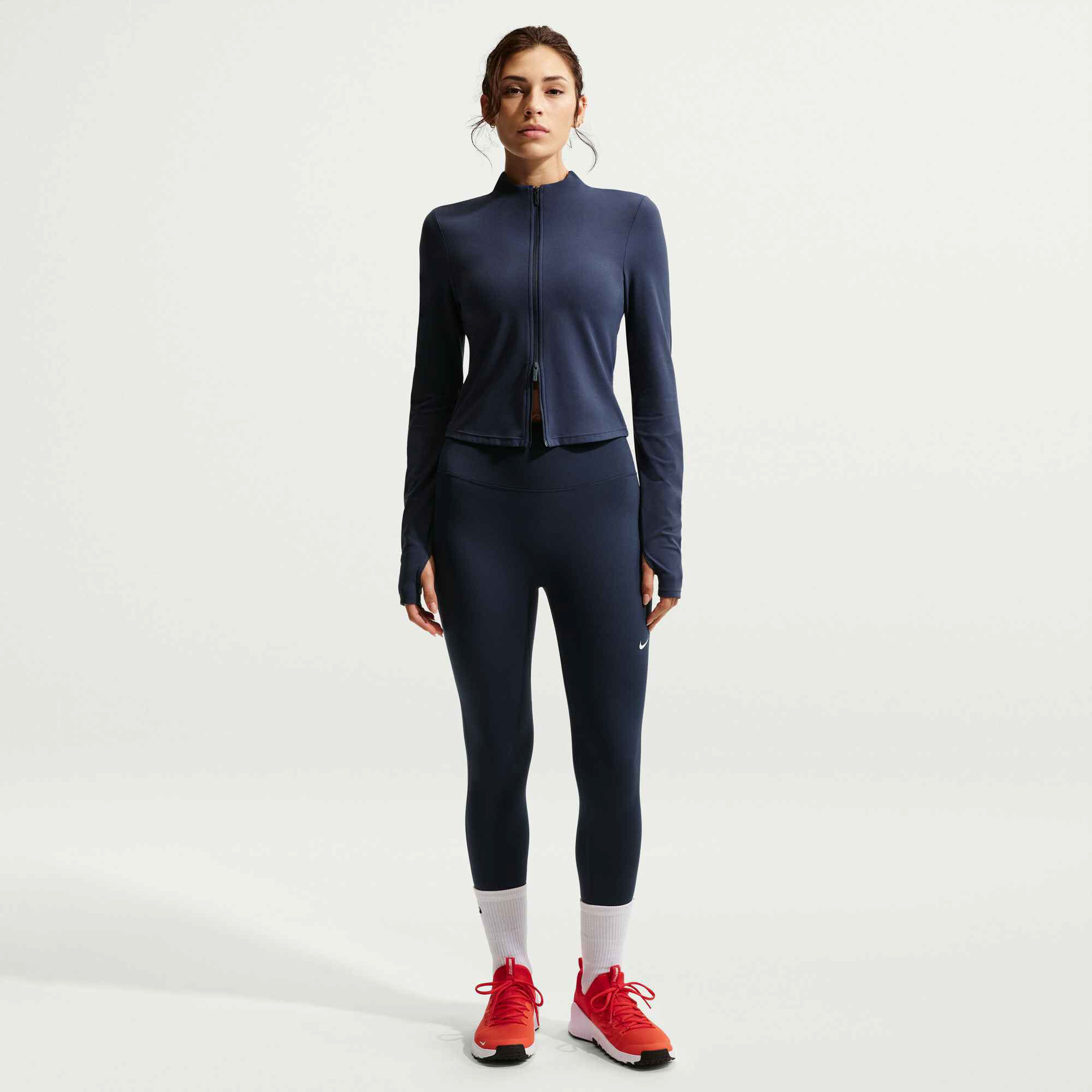 Nike W NK DF ONE HR 7/8 TIGHT USEAM Damen Leggins blau