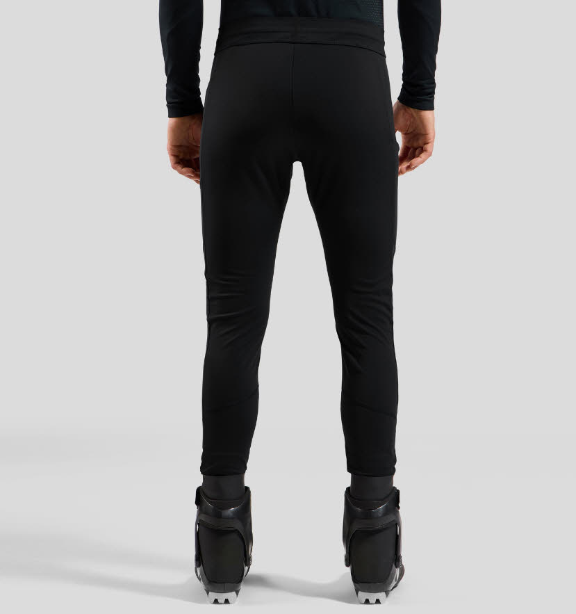 Odlo ZEROWEIGHT PRO WINDPROOF WARM Langlaufleggings Herren schwarz