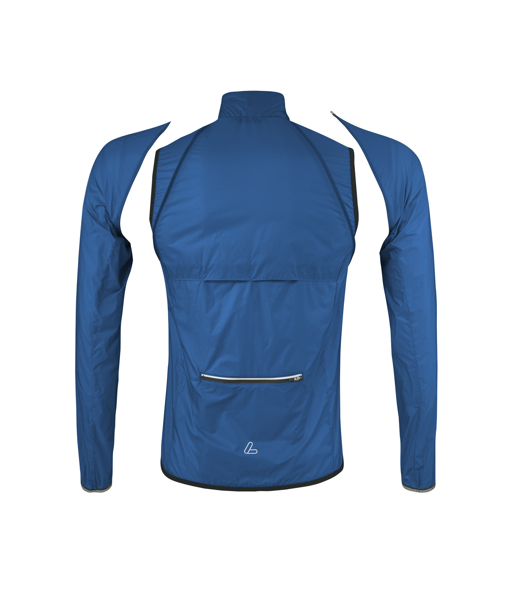 Löffler BIKE ZIP-OFF JACKET WINDSHELL Herren Radjacke blau