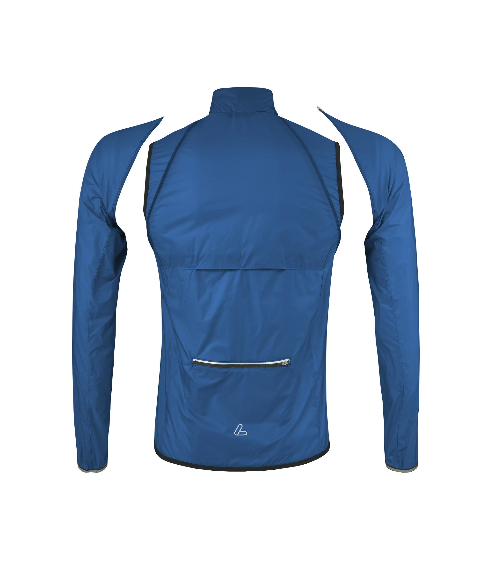 Löffler BIKE ZIP-OFF JACKET WINDSHELL Herren Radjacke blau