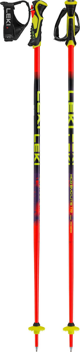 Leki WCR Evo Lite SL TR Kinder Skistöcke Ski Poles rot/violett