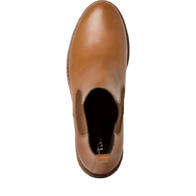 Tamaris Leder Chelsea Boot Damen Stiefel Stiefeletten braun