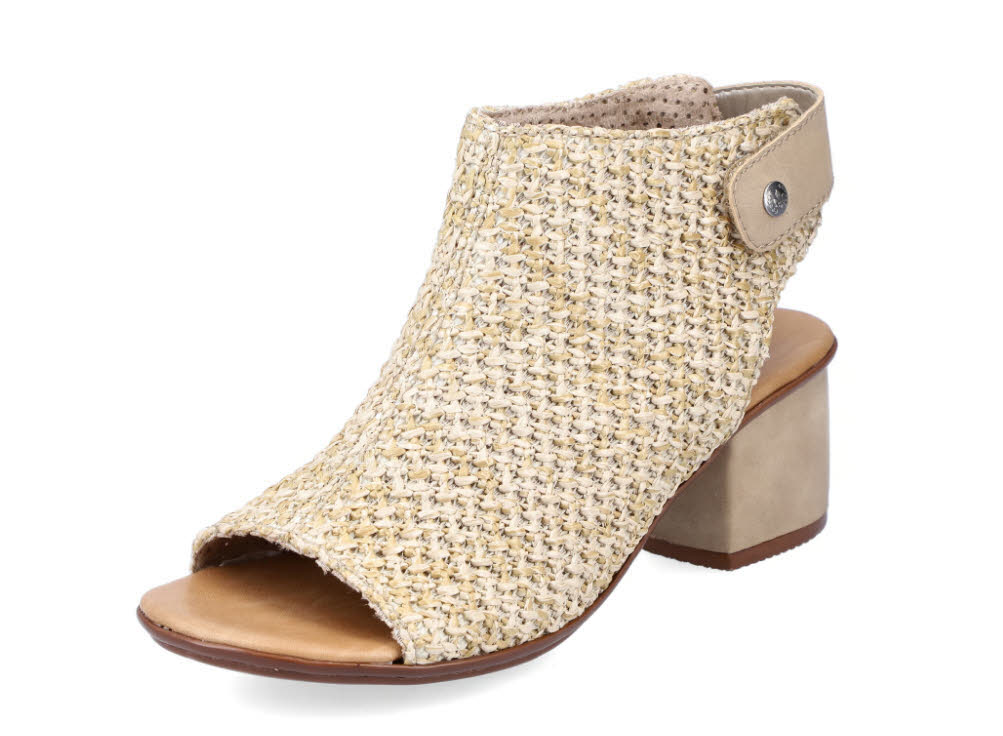 Rieker Damen Sandalette Modeschuh sandbeige