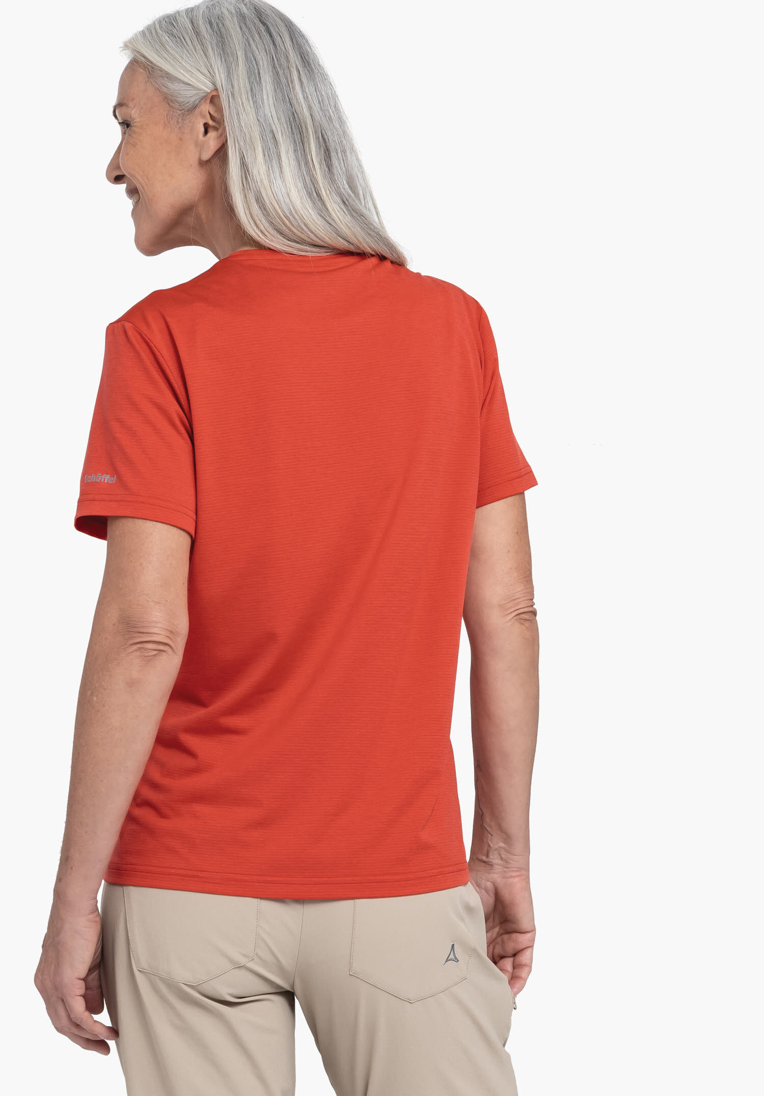 Schöffel CIRC T Shirt Sulten L Wandershirt Damen rotorange