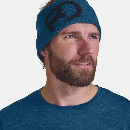 Ortovox Rock `N`Wool Headband Herren Stirnband Freeride-Stirnband blau