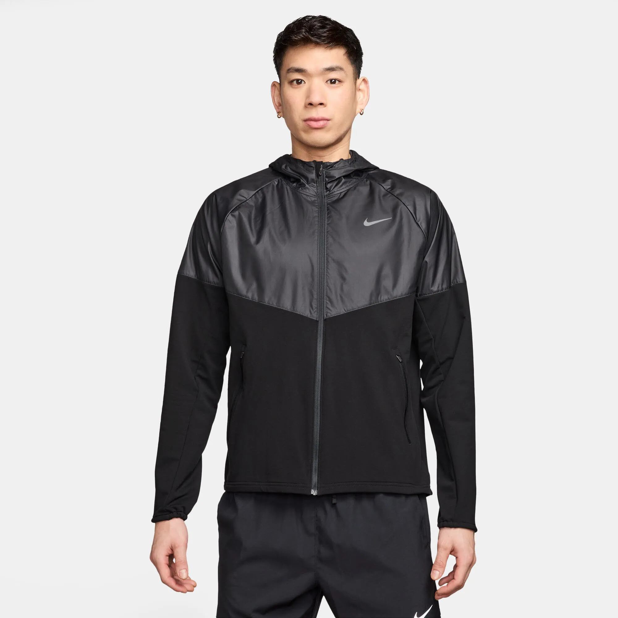 Nike Wntrzd Miler Laufjacke Herren schwarz