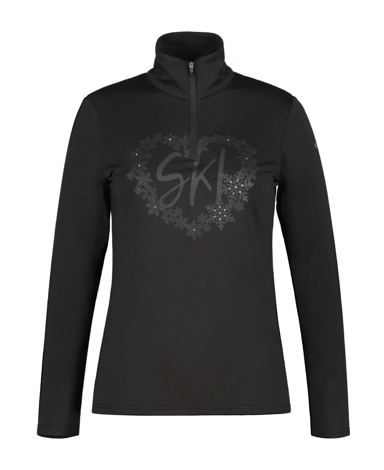 ICEPEAK ELLENTON Damen Midlayer Skirolli schwarz