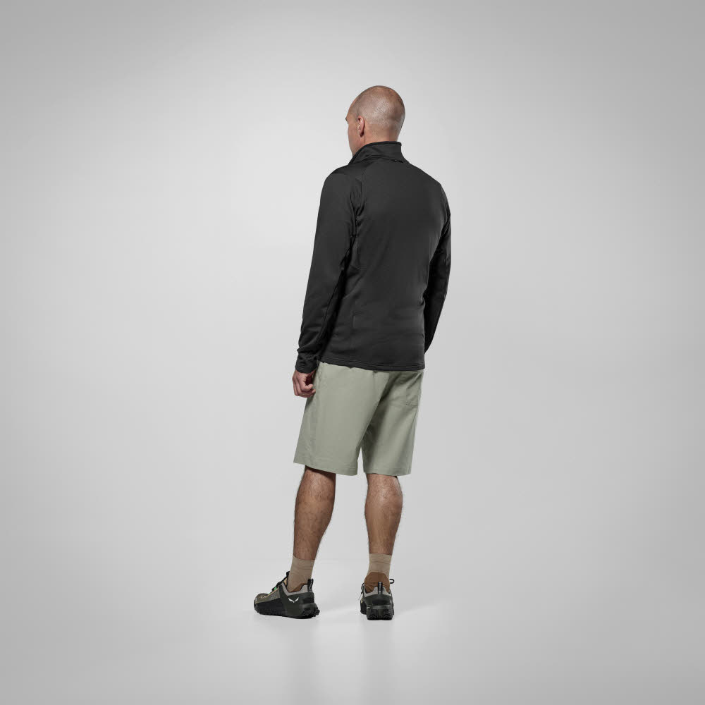 SALEWA Puez Cammino Polarlte Half Zip Fleecepullover Herren schwarz