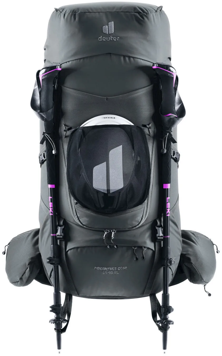 Deuter Aircontact Core 55 +10 SL Damen Wanderrucksack Trekkingrucksack grau