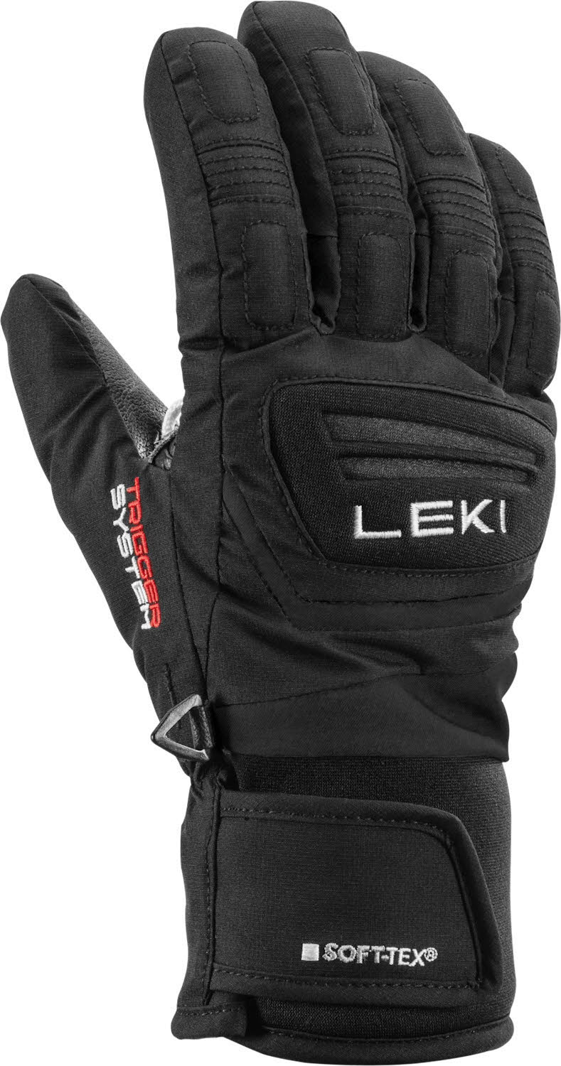 Leki Griffin 3D Junior Kinder Skihandschuhe Fingerlinge schwarz