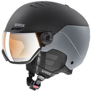 uvex wanted visor SMU Skihelm mit Visier Unisex schwarz