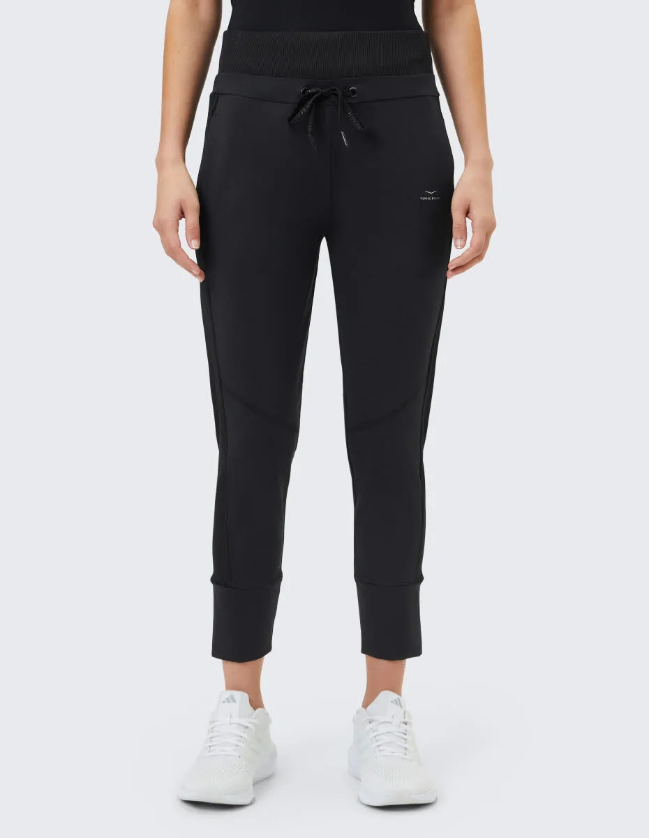 Venice Beach KRISTIN Damen Sweathose Jogginghose lang schwarz