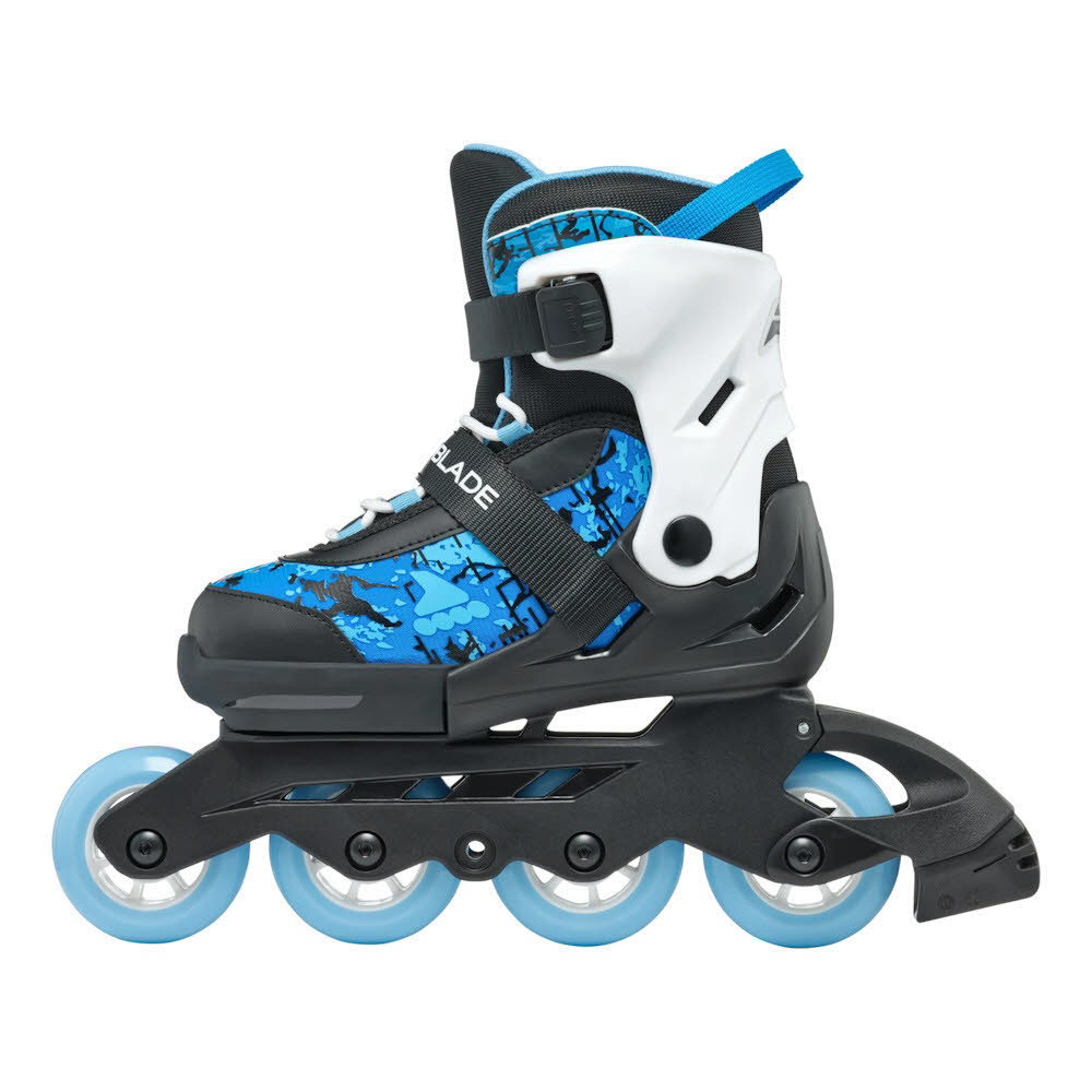 Rollerblade MICROBLADE SL Kinder Inline Skates verstellbar schwarz/himmelwasser
