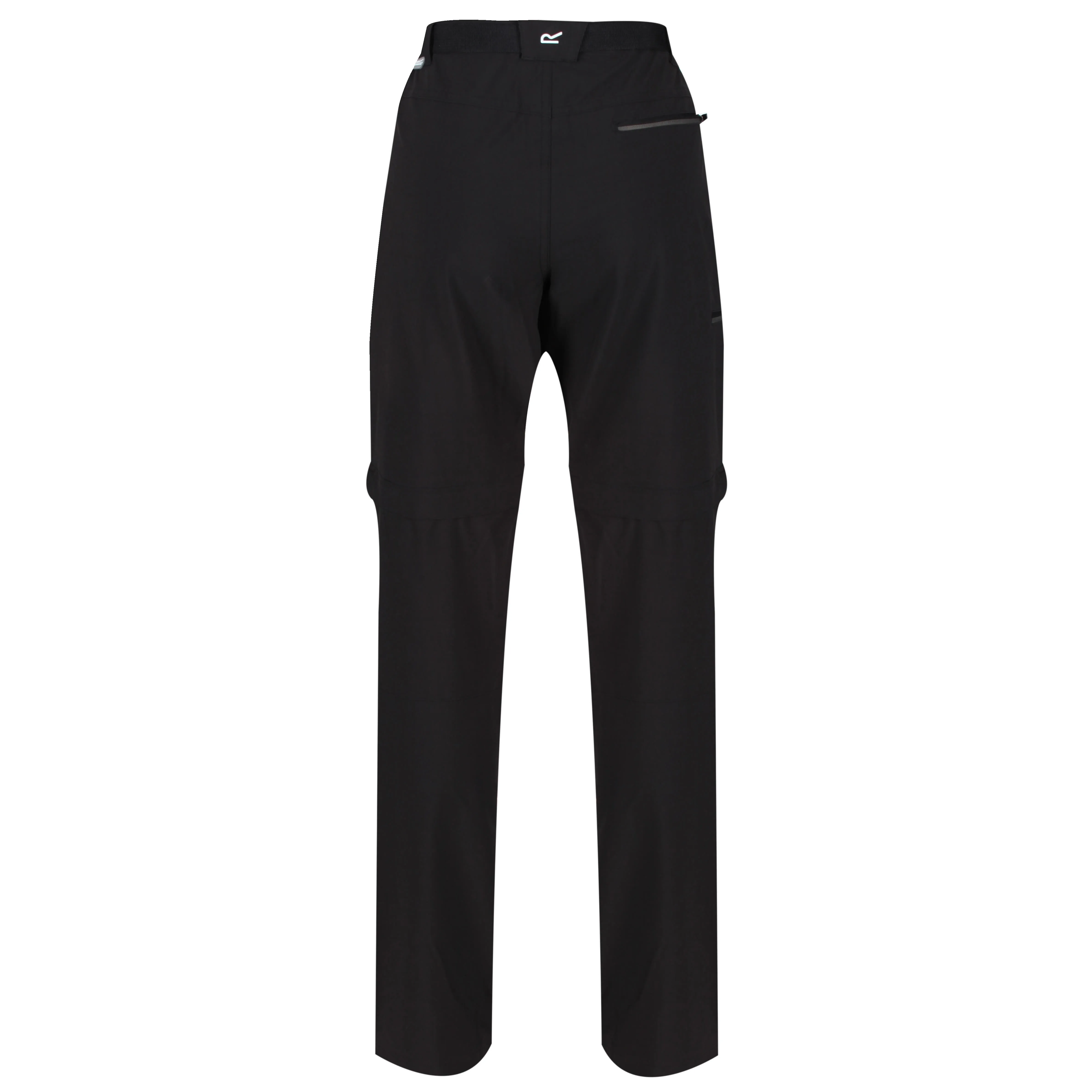 REGATTA Xert III Stretch Zip-Off Wanderhose Shorts Herren schwarz