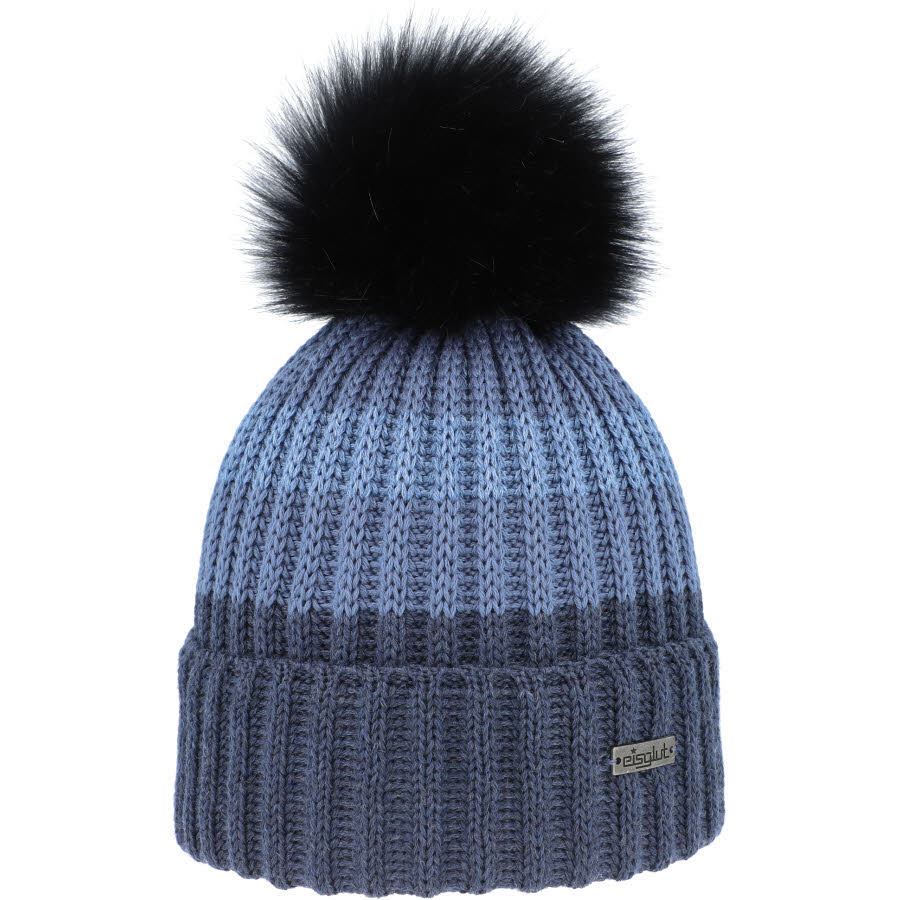 Eisglut Haileyl Merino Damen Wintermütze jeans